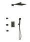 Artos PS127 - Milan Shower Set with Body Jets, Hand held, Wall Mount Shower Head Square - Stellar Hardware and Bath 