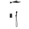 Artos PS139 - Milan Shower Set with Hand Held, Wall Mount Shower Head Square - Stellar Hardware and Bath 
