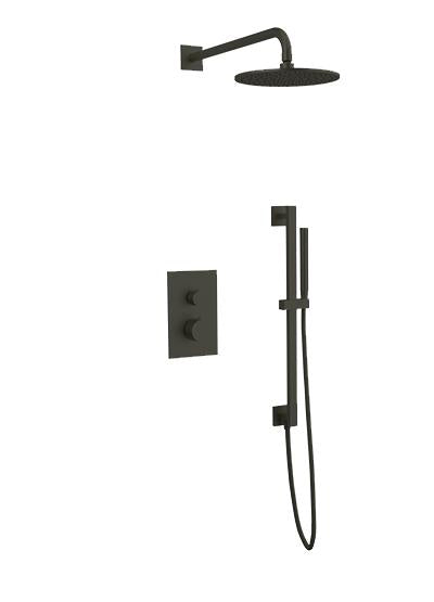 Artos PS137 - Otella Shower Set with Slide Bar, Wall Mount Shower Head Round/Square - Stellar Hardware and Bath 