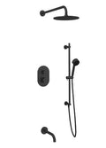 Artos PS116 - Opera Shower Set with Tub Filler, Slide Bar, Wall Mount Shower Head Round - Stellar Hardware and Bath 