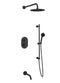 Artos PS116 - Opera Shower Set with Tub Filler, Slide Bar, Wall Mount Shower Head Round - Stellar Hardware and Bath 