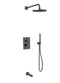 Artos PS121 - Otella Shower Set with Tub Filler, Hand Held, Wall Mount Shower Head Round/Square - Stellar Hardware and Bath 