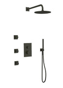 Artos PS129 - Otella Shower Set with Body Jets, Hand Held, Wall Mount Shower Head Round/Square - Stellar Hardware and Bath 