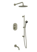 Artos PS116 - Opera Shower Set with Tub Filler, Slide Bar, Wall Mount Shower Head Round - Stellar Hardware and Bath 