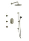 Artos PS124 - Opera Shower Set with Body Jets, Slide Bar, Wall Mount Shower Head Round - Stellar Hardware and Bath 