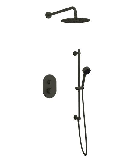 Artos PS136 - Opera Shower Set with Slide Bar, Wall Mount Shower Head Round - Stellar Hardware and Bath 