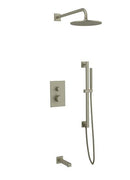 Artos PS117 - Otella Shower Set with Tub Filler, Slide Bar, Wall Mount Shower Head Round/Square - Stellar Hardware and Bath 