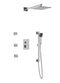 Artos PS123 - Milan Shower Set with Body Jets, Slide Bar, Wall Mount Shower Head Square - Stellar Hardware and Bath 