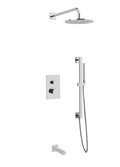 Artos PS117 - Otella Shower Set with Tub Filler, Slide Bar, Wall Mount Shower Head Round/Square - Stellar Hardware and Bath 