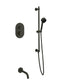 Artos PS148 - Opera Shower Set with Hand Held, Tub Filler Round - Stellar Hardware and Bath 