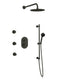 Artos PS124 - Opera Shower Set with Body Jets, Slide Bar, Wall Mount Shower Head Round - Stellar Hardware and Bath 