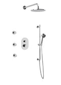 Artos PS124 - Opera Shower Set with Body Jets, Slide Bar, Wall Mount Shower Head Round - Stellar Hardware and Bath 