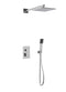 Artos PS139 - Milan Shower Set with Hand Held, Wall Mount Shower Head Square - Stellar Hardware and Bath 