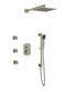 Artos PS126 - Safire Shower Set with Body Jets, Slide Bar, Wall Mount Shower Head Curved - Stellar Hardware and Bath 
