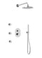 Artos PS128 - Opera Shower Set with Body Jets, Hand Held, Wall Mount Shower Head Round - Stellar Hardware and Bath 