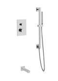 Artos PS149 - Otella Shower Set with Slide Bar, Tub Filler Round/Square - Stellar Hardware and Bath 