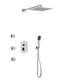 Artos PS130 - Safire Shower Set with Body Jets, Tub Filler, Wall Mount Shower Head Curved - Stellar Hardware and Bath 