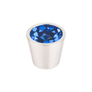 Top Knobs Blue Crystal Center Knob 13/16 Inch  Shell - Stellar Hardware and Bath 