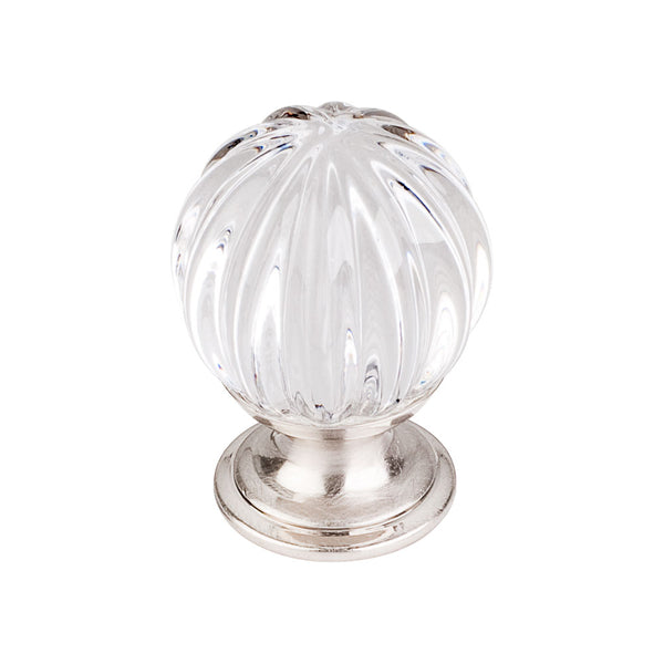 Top Knobs Clear Melon Crystal Knob 1 1/8 Inch  Base - Stellar Hardware and Bath 