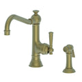 Newport Brass 2470-5313 Jacobean Single Handle Kitchen Faucet with Side Spray - Stellar Hardware and Bath 