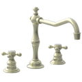 Newport Brass 942 Chesterfield Double Handle Widespread Kitchen Faucet with Metal Cross Handles - Stellar Hardware and Bath 