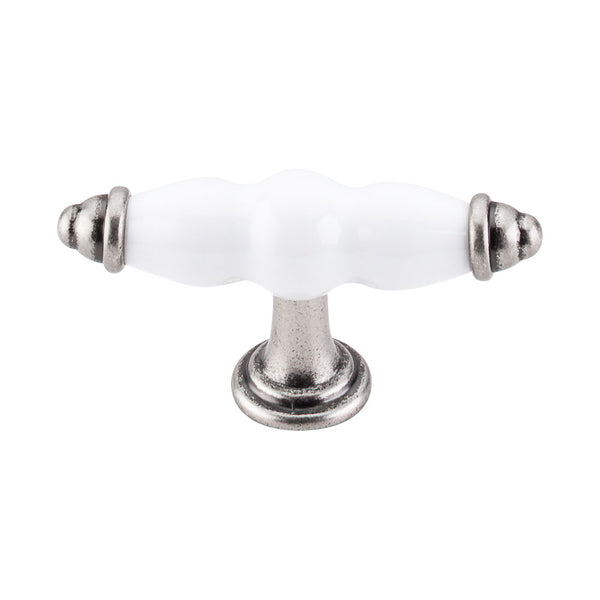 Top Knobs Ceramic THandle 3 3/8 Inch - Stellar Hardware and Bath 