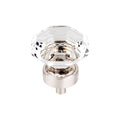 Top Knobs Clear Octagon Crystal Knob 1 3/8 Inch  Base - Stellar Hardware and Bath 