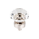 Top Knobs Clear Octagon Crystal Knob 1 3/8 Inch  Base - Stellar Hardware and Bath 