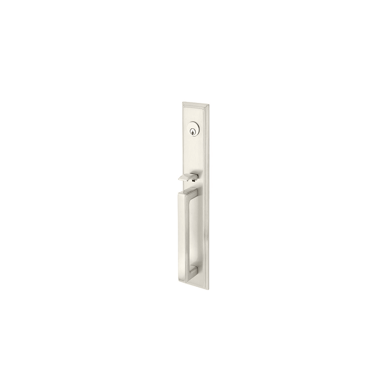 Emtek  4222 Melrose Double Cylinder Keyed Entry Brass Modern Handleset - Stellar Hardware and Bath 