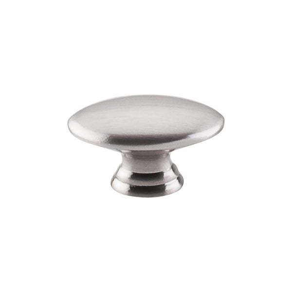 Top Knobs Flat Oval Knob 1 1/2 Inch - Stellar Hardware and Bath 