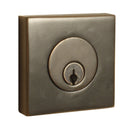 Emtek 8369 Square Style Brass Modern Double Cylinder Deadbolt - Stellar Hardware and Bath 