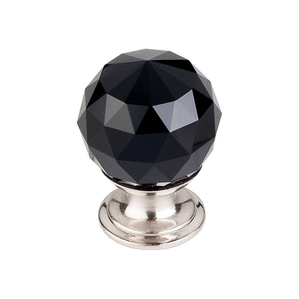Top Knobs  Crystal Knob 1 1/8 Inch  Base - Stellar Hardware and Bath 