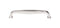 Top Knobs Contour Appliance Pull 8 Inch - Stellar Hardware and Bath 