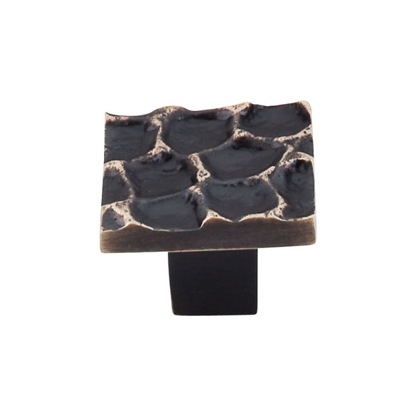 Top Knobs Cobblestone Square Knob 1 3/8 Inch - Stellar Hardware and Bath 