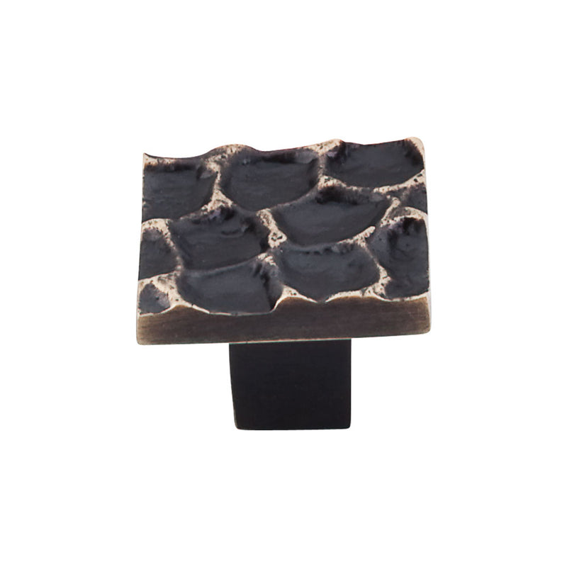 Top Knobs Cobblestone Square Knob 1 3/8 Inch - Stellar Hardware and Bath 