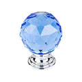 Top Knobs Blue Crystal Knob 1 3/8 Inch  Base - Stellar Hardware and Bath 