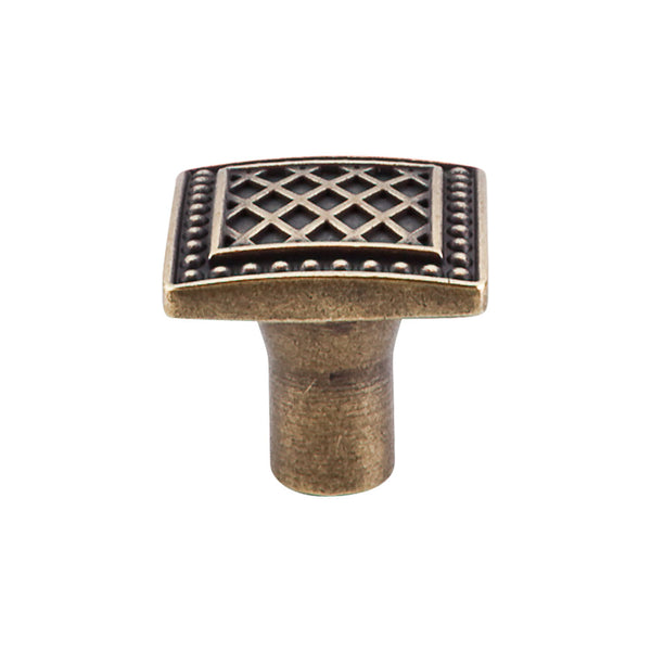 Top Knobs Trevi Square Knob 1 1/4 Inch - Stellar Hardware and Bath 