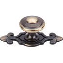 Top Knobs Canterbury Knob 1 1/4 Inch w/Backplate - Stellar Hardware and Bath 