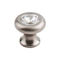 Top Knobs Hayley Crystal Knob Clear 1 3/16 Inch  Base - Stellar Hardware and Bath 