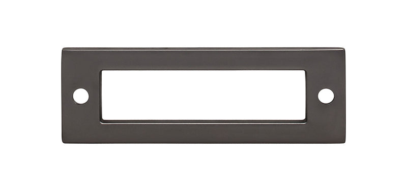 Top Knobs Hollin Backplate 3 Inch Ash Gray - Stellar Hardware and Bath 