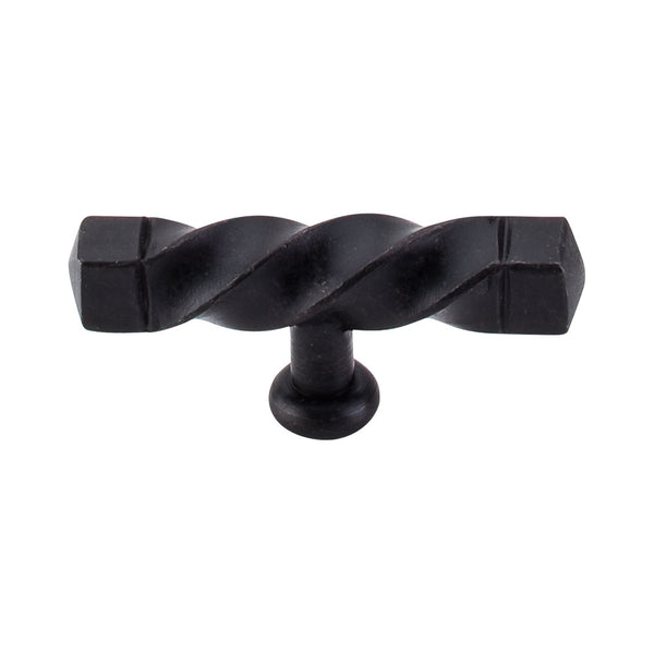 Top Knobs Square Twist THandle 3 3/16 Inch - Stellar Hardware and Bath 